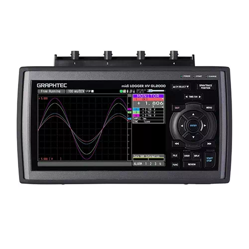 GL2000 4 Channel Data Logger – Bộ thu thập dữ liệu 4 kênh điện áp cao, tốc độ lấy mẫu cao Graphtec Việt Nam 1