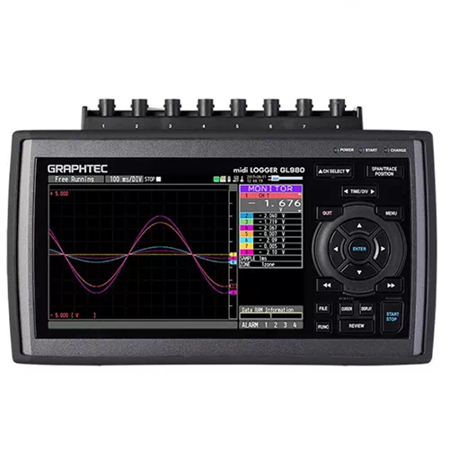 GL980 Graphtec 8 Channel Data Logger – Thiết bị ghi dữ liệu 8 kênh, tốc độ lấy mẫu cao