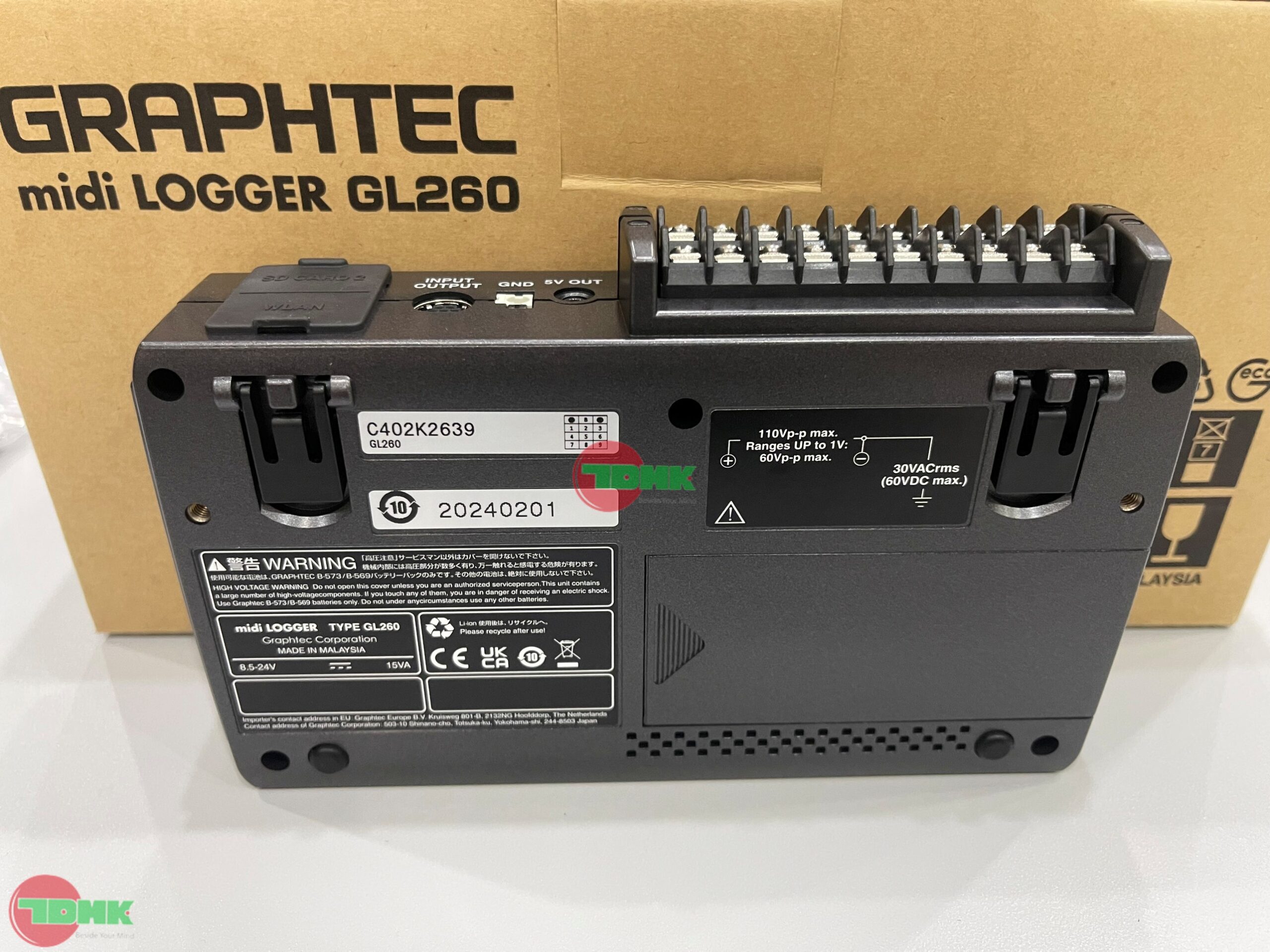Graphtec GL260 Thiết bị đo 10 kênh nhiệt độ 2