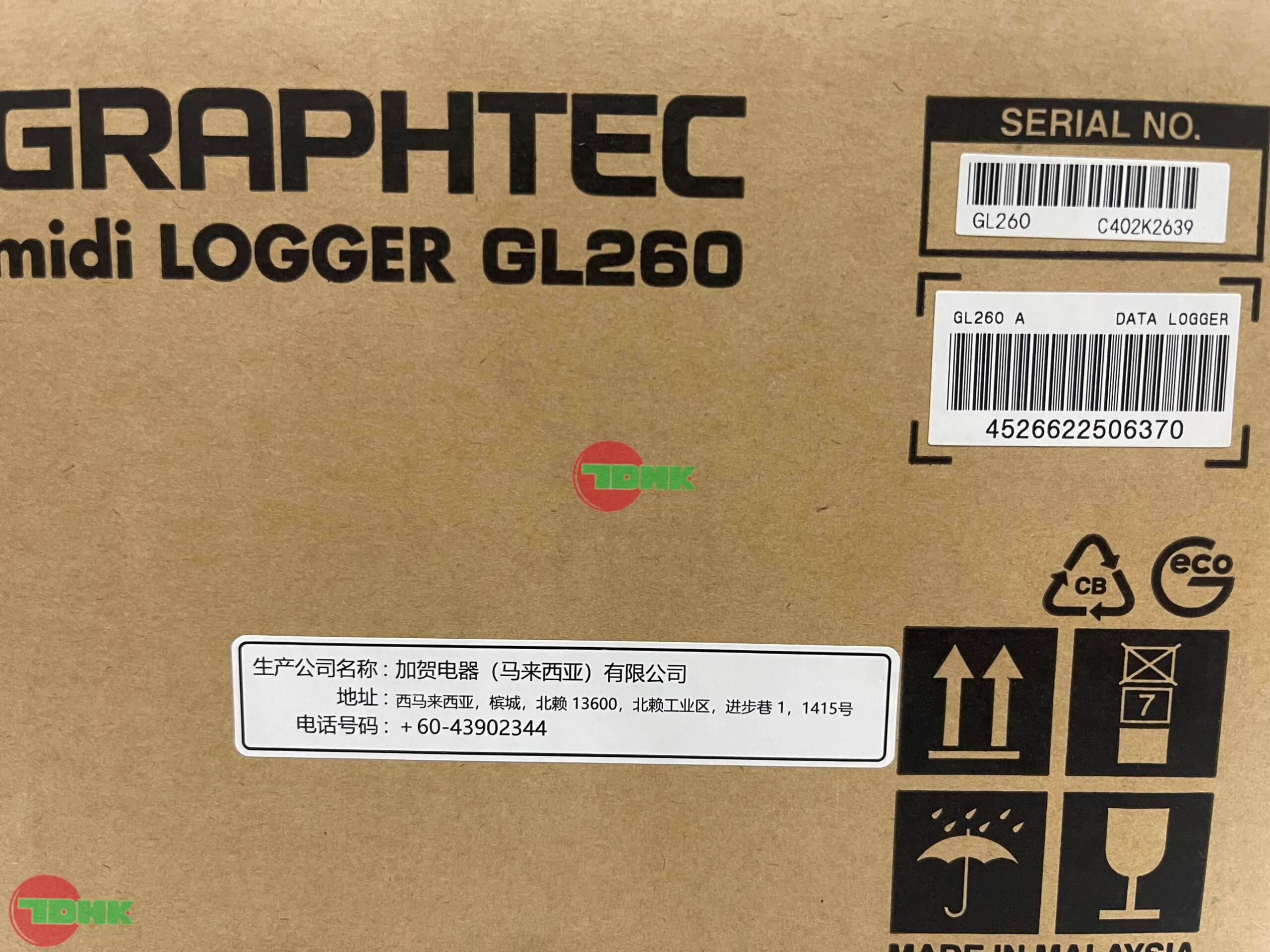 Graphtec GL260 Thiết bị đo 10 kênh nhiệt độ 3