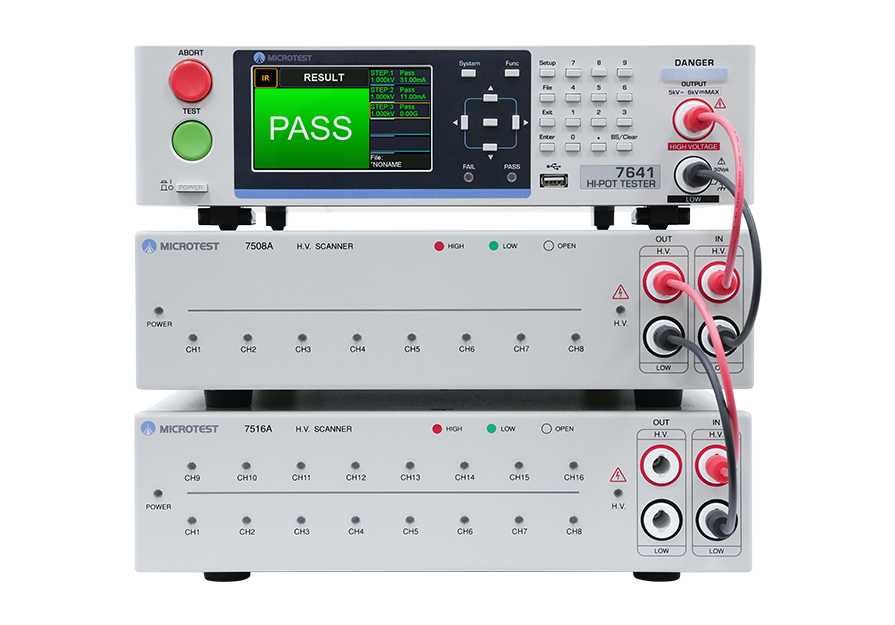 7641 hi pot tester microtest